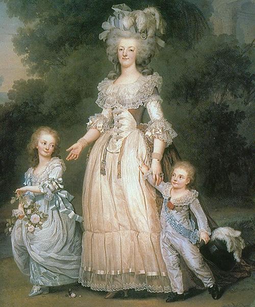 Adolf-Ulrik Wertmuller Marie Antoinette with her children Germany oil painting art